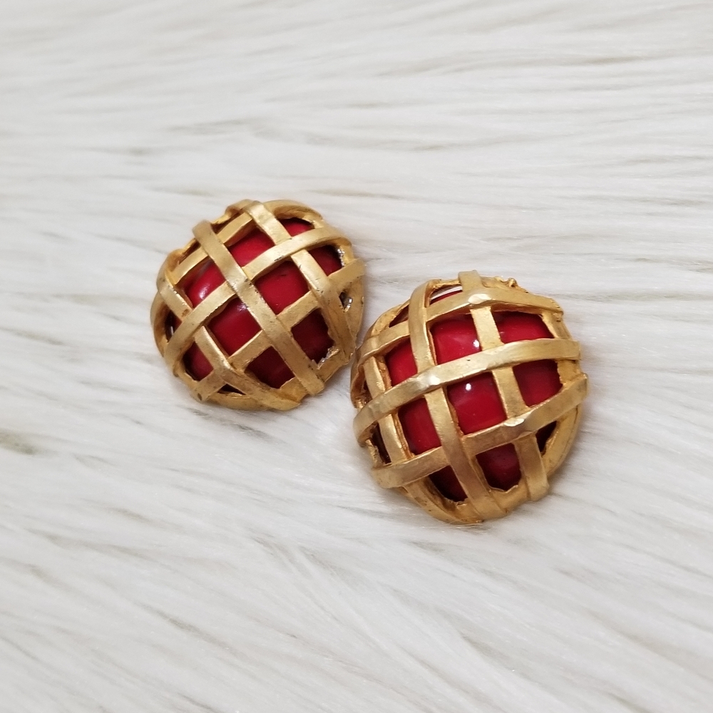 Vintage statement earrings